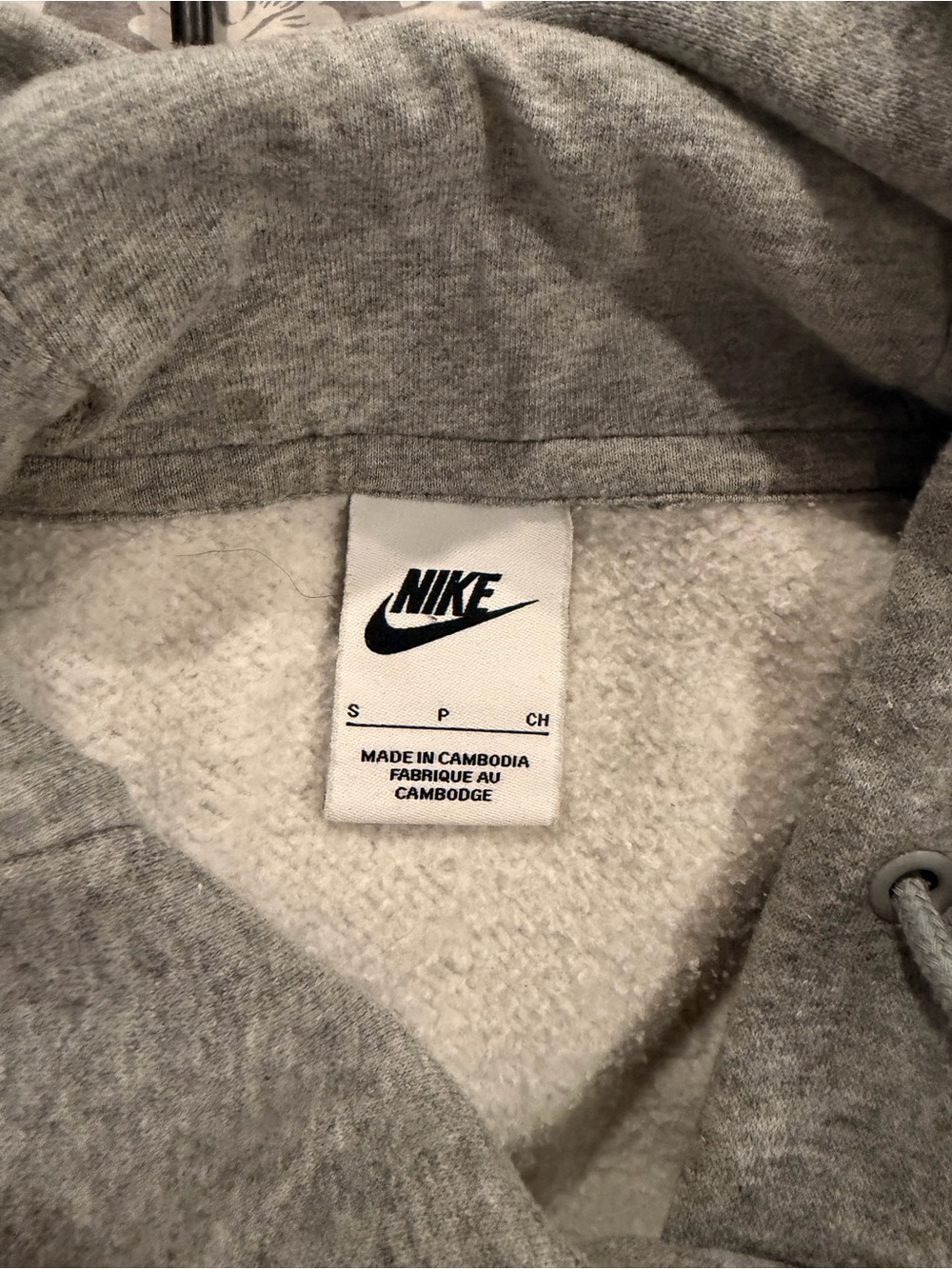 Women’s Small Nike Grey Swoosh Hoodie - Picture 2 of 2